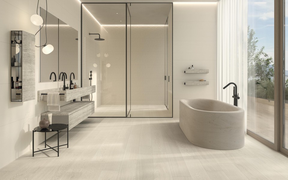 White Flamed Matt Sensitech 20x120